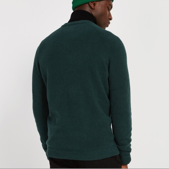 Frank & Oak Dark Green Crewneck Sweater - Picture 4 of 16